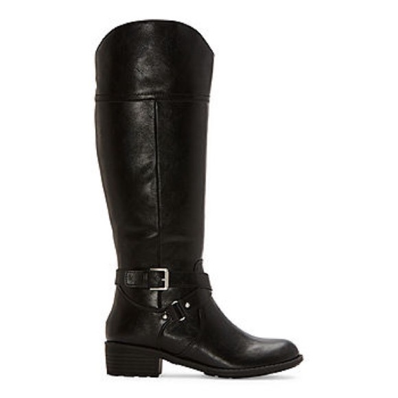 NIB - St. John’s Bay Dempsy Black Riding Boots - Size 8.5 - Picture 1 of 13